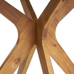 Christopher Knight Home Didicas Set da Pranzo da 5 Pezzi per Esterni in Legno di Acacia e Vimini con Cuscini, Teak/Marrone Multitono