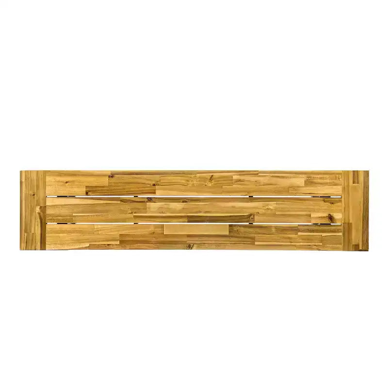 Christopher Knight Home Boland Set da Pranzo da Esterno di 6 Pezzi in Vimini e Legno di Acacia con Panca, Teak/Marrone Multitonale