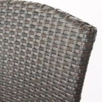 Christopher Knight Home Landis Set Bar da Esterno in Rattan Sintetico da 5 Pezzi, Multimarrone