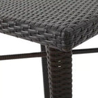 Christopher Knight Home Landis Set Bar da Esterno in Rattan Sintetico da 5 Pezzi, Multimarrone