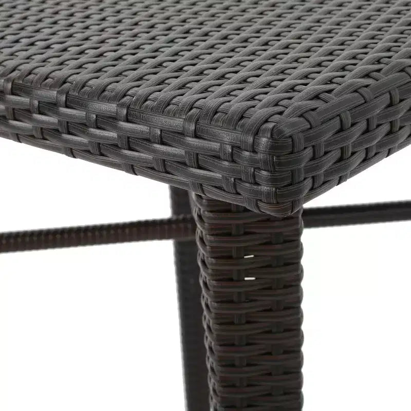 Christopher Knight Home Landis Set Bar da Esterno in Rattan Sintetico da 5 Pezzi, Multimarrone