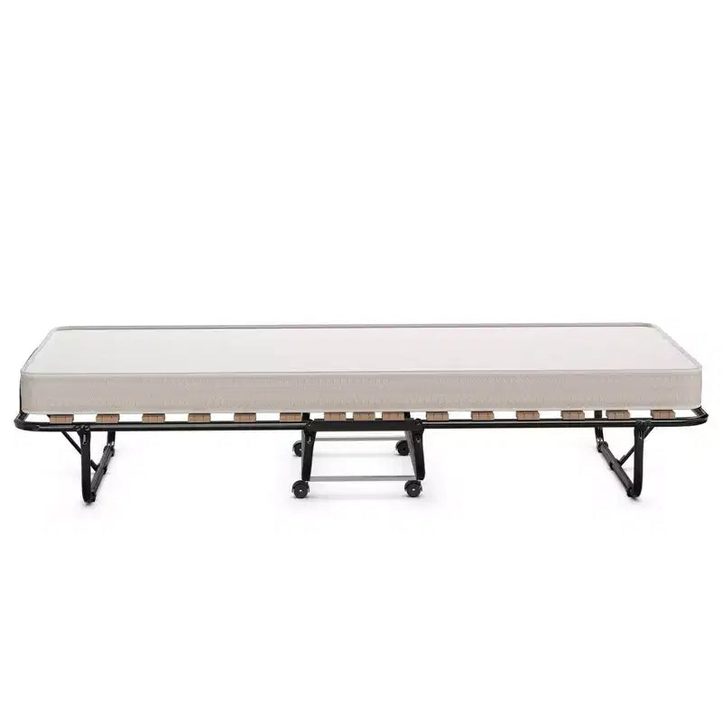 Letto Pieghevole Costway Richiudibile per Ospiti con Materasso in Memory Foam Fabbricato in Italia