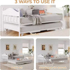 Divano letto a giorno gemello con letto estraibile Elegante telaio in metallo, letto a rotelle sollevabile, perfetto per qualsiasi ambiente