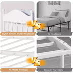 Divano letto a giorno gemello con letto estraibile Elegante telaio in metallo, letto a rotelle sollevabile, perfetto per qualsiasi ambiente