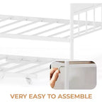 Divano letto a giorno gemello con letto estraibile Elegante telaio in metallo, letto a rotelle sollevabile, perfetto per qualsiasi ambiente