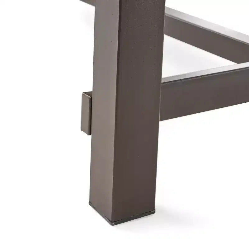 Christopher Knight Home Claude Set da pranzo da esterno 9 pezzi in rete e legno di acacia con tavolo da 79