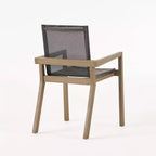 Christopher Knight Home Claude Set da pranzo da esterno 9 pezzi in rete e legno di acacia con tavolo da 79