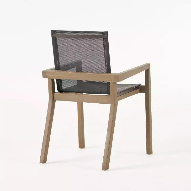 Christopher Knight Home Claude Set da pranzo da esterno 9 pezzi in rete e legno di acacia con tavolo da 79