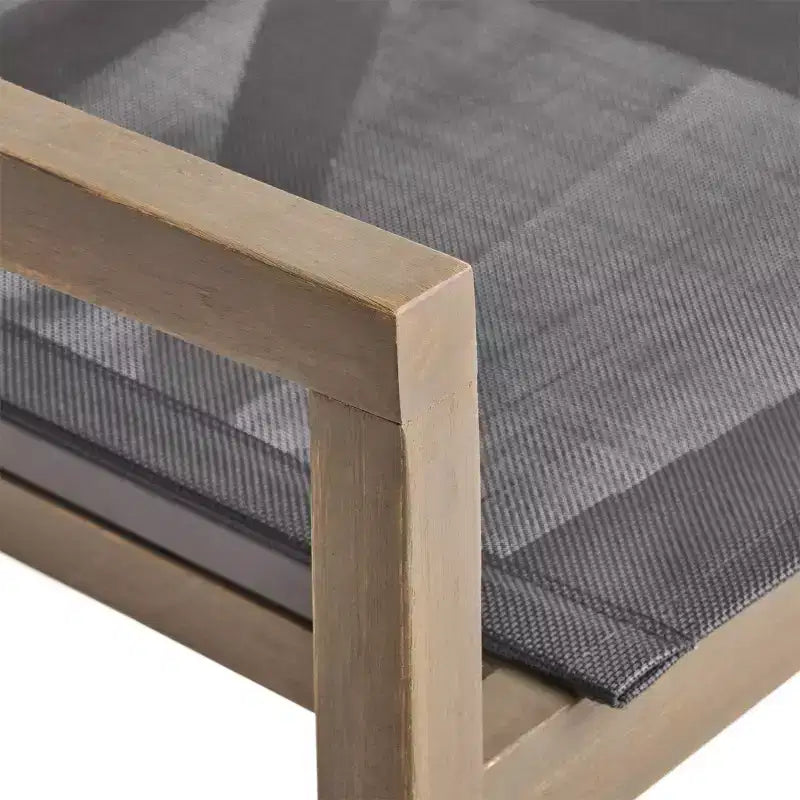 Christopher Knight Home Claude Set da pranzo da esterno 9 pezzi in rete e legno di acacia con tavolo da 79