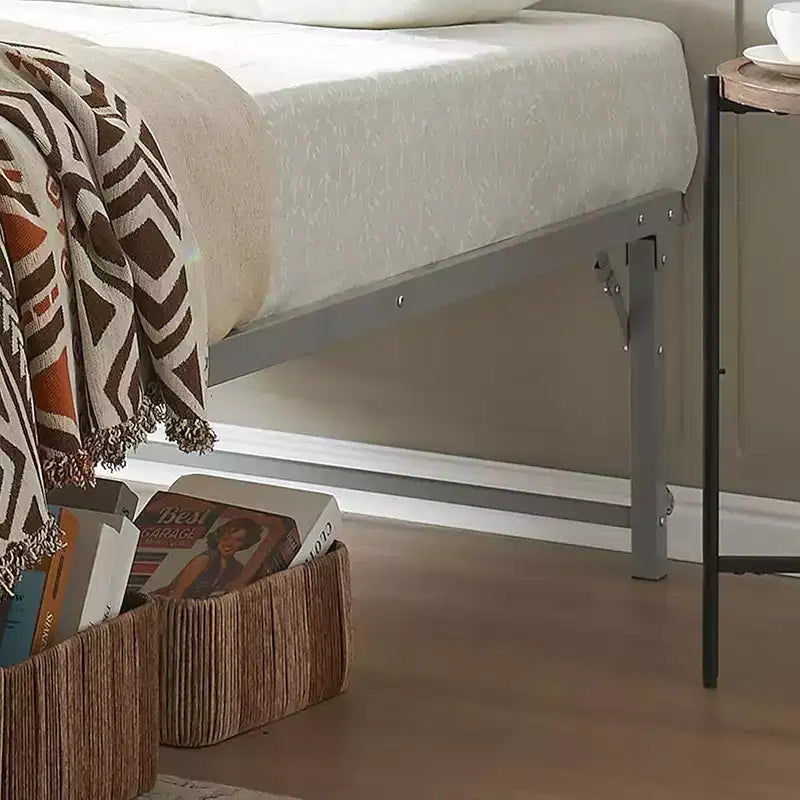 Kings Brand Furniture Letto Estraibile a Scomparsa in Metallo Misura Doppia con Ruote - Soluzione Salvaspazio Robusta ed Elegante