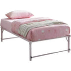 Kings Brand Furniture Letto Estraibile a Scomparsa in Metallo Misura Doppia con Ruote - Soluzione Salvaspazio Robusta ed Elegante