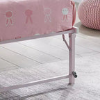 Kings Brand Furniture Letto Estraibile a Scomparsa in Metallo Misura Doppia con Ruote - Soluzione Salvaspazio Robusta ed Elegante