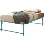 Kings Brand Furniture Letto Estraibile a Scomparsa in Metallo Misura Doppia con Ruote - Soluzione Salvaspazio Robusta ed Elegante
