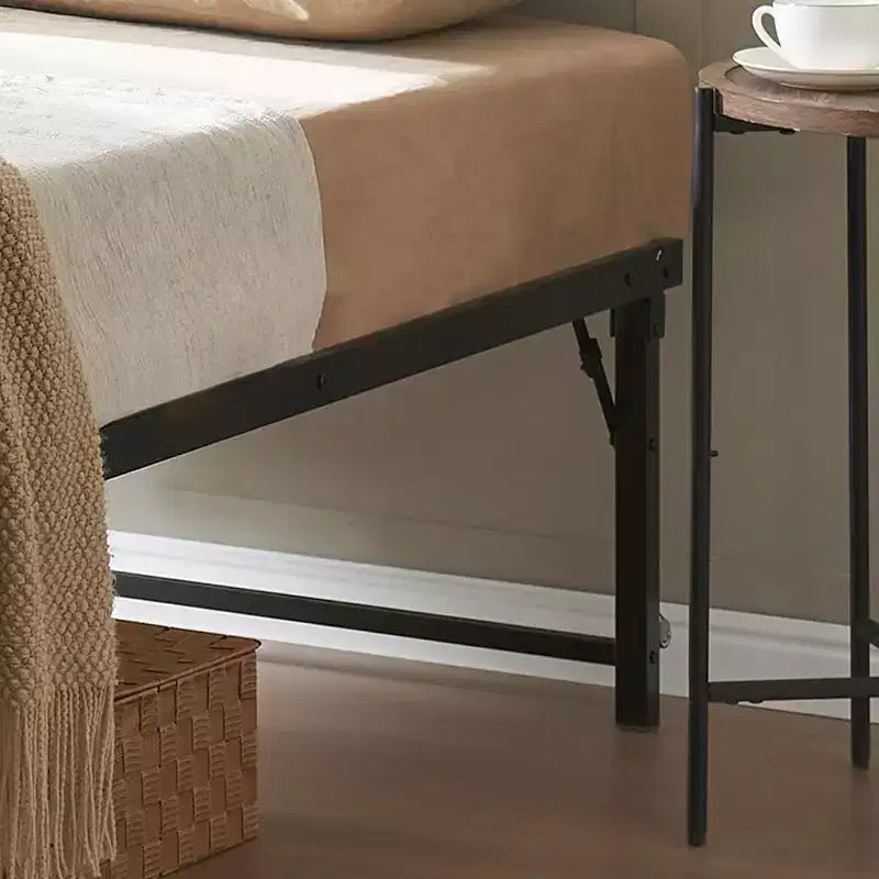Kings Brand Furniture Letto Estraibile a Scomparsa in Metallo Misura Doppia con Ruote - Soluzione Salvaspazio Robusta ed Elegante