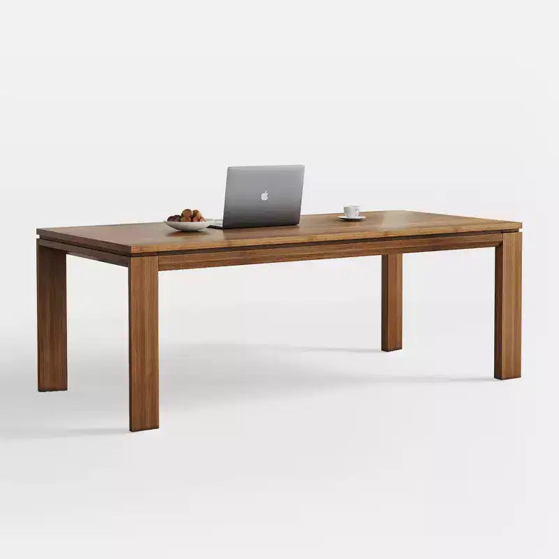 Luck Live Modern Patio Dining Tables Tavolo da pranzo da esterno in legno massello da 62,99 pollici/Marrone, per 4-6 persone