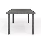 Tavolo da patio Martha Stewart Bedford 71 per interni-esterni con piano in legno composito in vimini effetto rattan