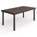 Tavolo da patio Martha Stewart Bedford 71 per interni-esterni con piano in legno composito in vimini effetto rattan