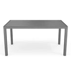 Martha Stewart Bedford 62 Tavolo da patio per interni-esterni con finitura in alluminio spazzolato effetto legno