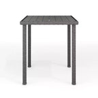 Tavolo da bar alto da esterno/interno Martha Stewart Bedford con piano in legno composito in vimini effetto rattan