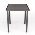 Tavolo da bar alto da esterno/interno Martha Stewart Bedford con piano in legno composito in vimini effetto rattan
