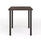 Tavolo da bar alto da esterno/interno Martha Stewart Bedford con piano in legno composito in vimini effetto rattan