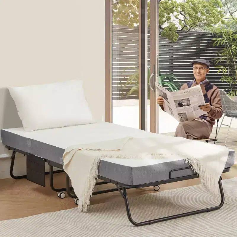 EROMMY Letto Pieghevole, 38''W Letto Pieghevole con Materasso Incluso, Divano Letto