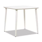Jennifer Taylor Home Santorini 33.5 Square Outdoor Patio Table in Light Beige Gray