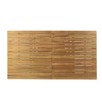 Set da pranzo GDFStudio Kenerson per esterno in 9 pezzi con vimini e legno di acacia e tavolo allungabile, teak/multimarrone