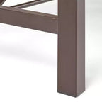 GDFStudio Rosario Tavolino da Caffè da Esterno Industriale 45,75 in Legno di Acacia, Teak/Metallo Rustico