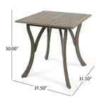 Christopher Knight Home Miro Set da pranzo da esterno a 5 pezzi in legno di acacia a doghe