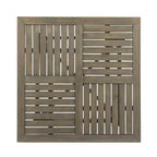 Christopher Knight Home Miro Set da pranzo da esterno a 5 pezzi in legno di acacia a doghe