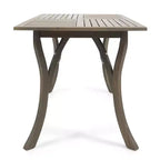 Christopher Knight Home Set da pranzo da 7 pezzi in legno di acacia a doghe per esterni Anchor