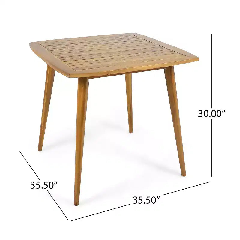 Christopher Knight Home Marias Set da pranzo da 5 pezzi in vimini e legno di acacia per esterni
