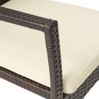 Christopher Knight Home Marias Set da pranzo da 5 pezzi in vimini e legno di acacia per esterni