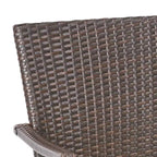 Christopher Knight Home Marias Set da pranzo da 5 pezzi in vimini e legno di acacia per esterni