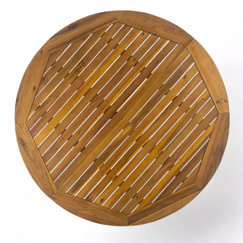 Christopher Knight Home Llano set da pranzo da esterno a 5 pezzi in legno di acacia con cuscini resistenti all'acqua