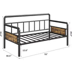 Acekool Struttura Divano Letto in Metallo, Letto Matrimoniale, Robusto Letto per Soggiorno, Camera da Letto o Camera degli Ospiti