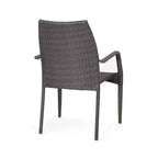 Christopher Knight Home Harbor Set da pranzo da esterno 7 pezzi in vimini e alluminio, Marrone scuro/Marrone