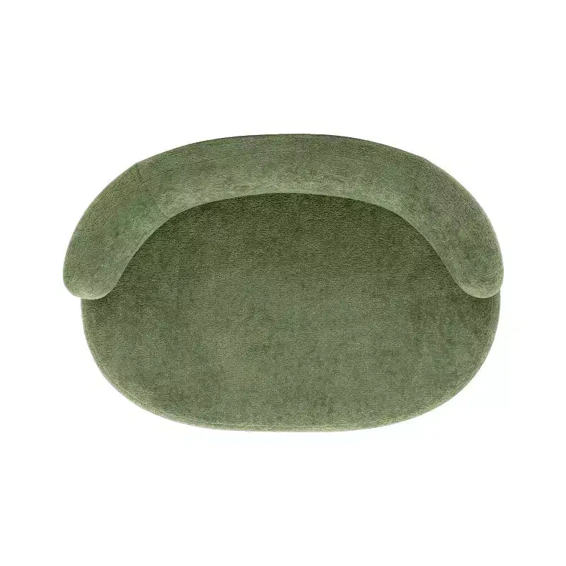 Jennifer Taylor Home Shep Divanetto curvo per cani 36, media, Teddy in pile verde muschio