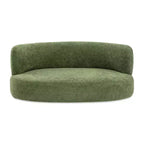 Jennifer Taylor Home Shep Divanetto curvo per cani 36, media, Teddy in pile verde muschio