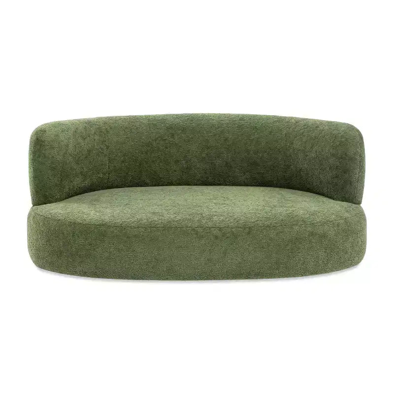 Jennifer Taylor Home Shep Divanetto curvo per cani 36, media, Teddy in pile verde muschio