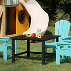 WestinTrends Malibu Arredo per Esterni per Bambini, Tavolo da Pranzo Quadrato da 76 cm in HDPE