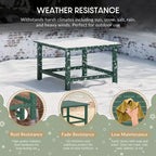 WestinTrends Malibu Arredo per Esterni per Bambini, Tavolo da Pranzo Quadrato da 76 cm in HDPE