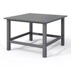 WestinTrends Malibu Arredo per Esterni per Bambini, Tavolo da Pranzo Quadrato da 76 cm in HDPE
