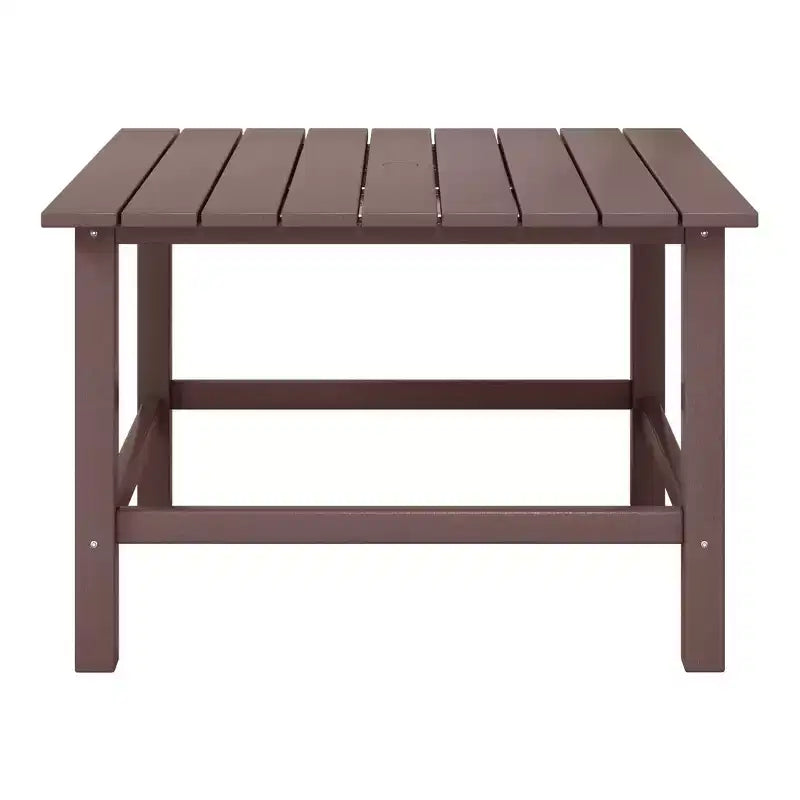 WestinTrends Malibu Arredo per Esterni per Bambini, Tavolo da Pranzo Quadrato da 76 cm in HDPE