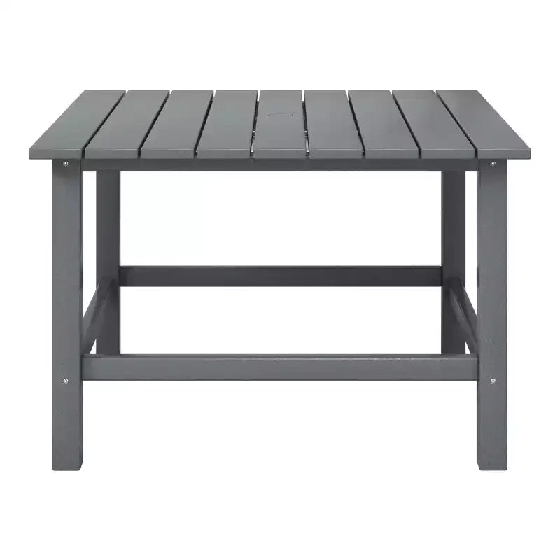 WestinTrends Malibu Arredo per Esterni per Bambini, Tavolo da Pranzo Quadrato da 76 cm in HDPE