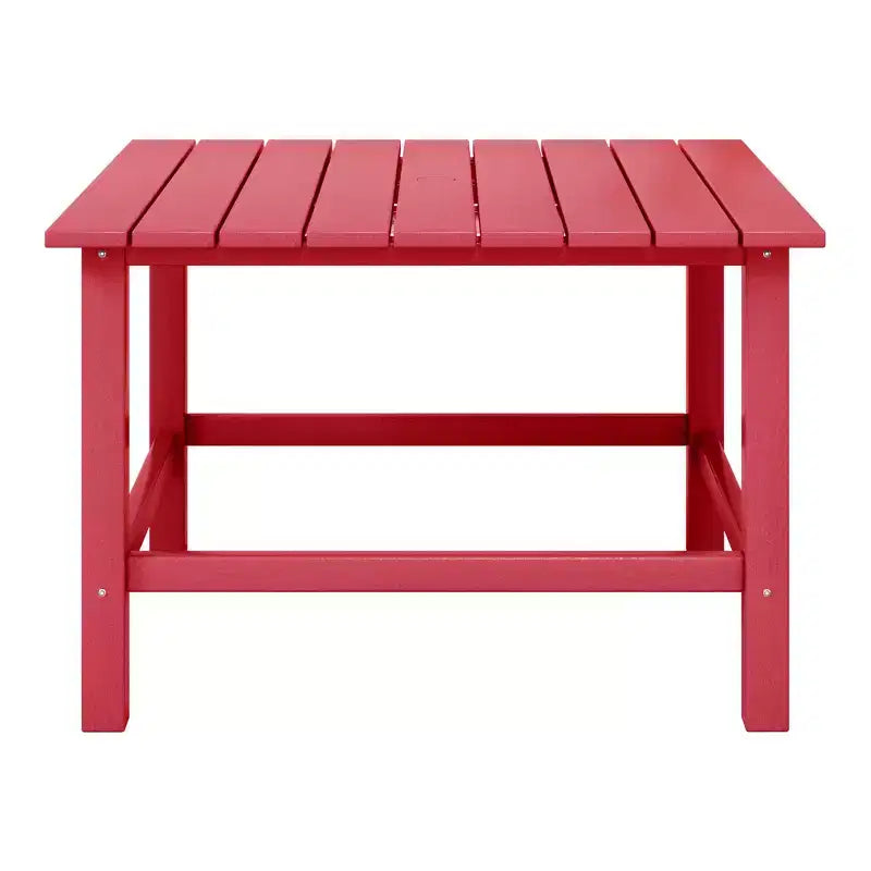 WestinTrends Malibu Arredo per Esterni per Bambini, Tavolo da Pranzo Quadrato da 76 cm in HDPE