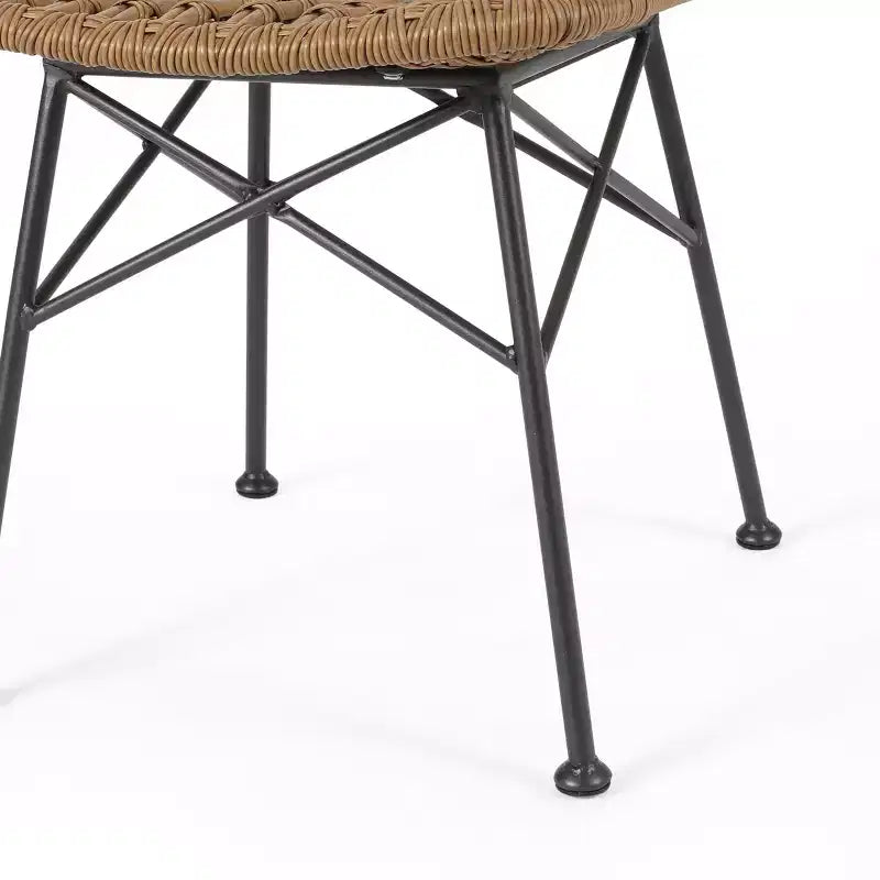 Set da pranzo da 7 pezzi Christopher Knight Home Sawtelle per esterni in vimini e legno di acacia