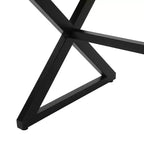 Christopher Knight Home Rolando Tavolo da Pranzo da Esterno 70,5 in Alluminio con Base a Slitta Incrociata