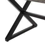 Christopher Knight Home Rolando Tavolo da Pranzo da Esterno 70,5 in Alluminio con Base a Slitta Incrociata